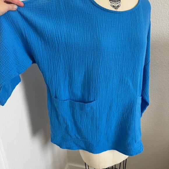 Jones & Co. - NWOT Cotton Gauze Summer Blouse size XL - Picture 5 of 10